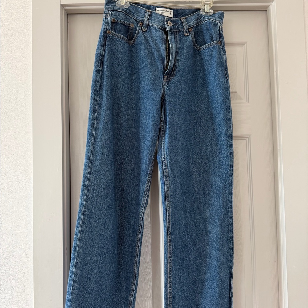 Abercrombie & Fitch Blue Loose Jeans